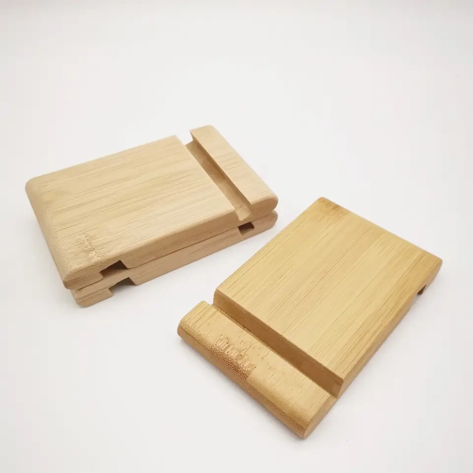 Laser Engraved Bamboo Mobile Phone Stand — feature 6
