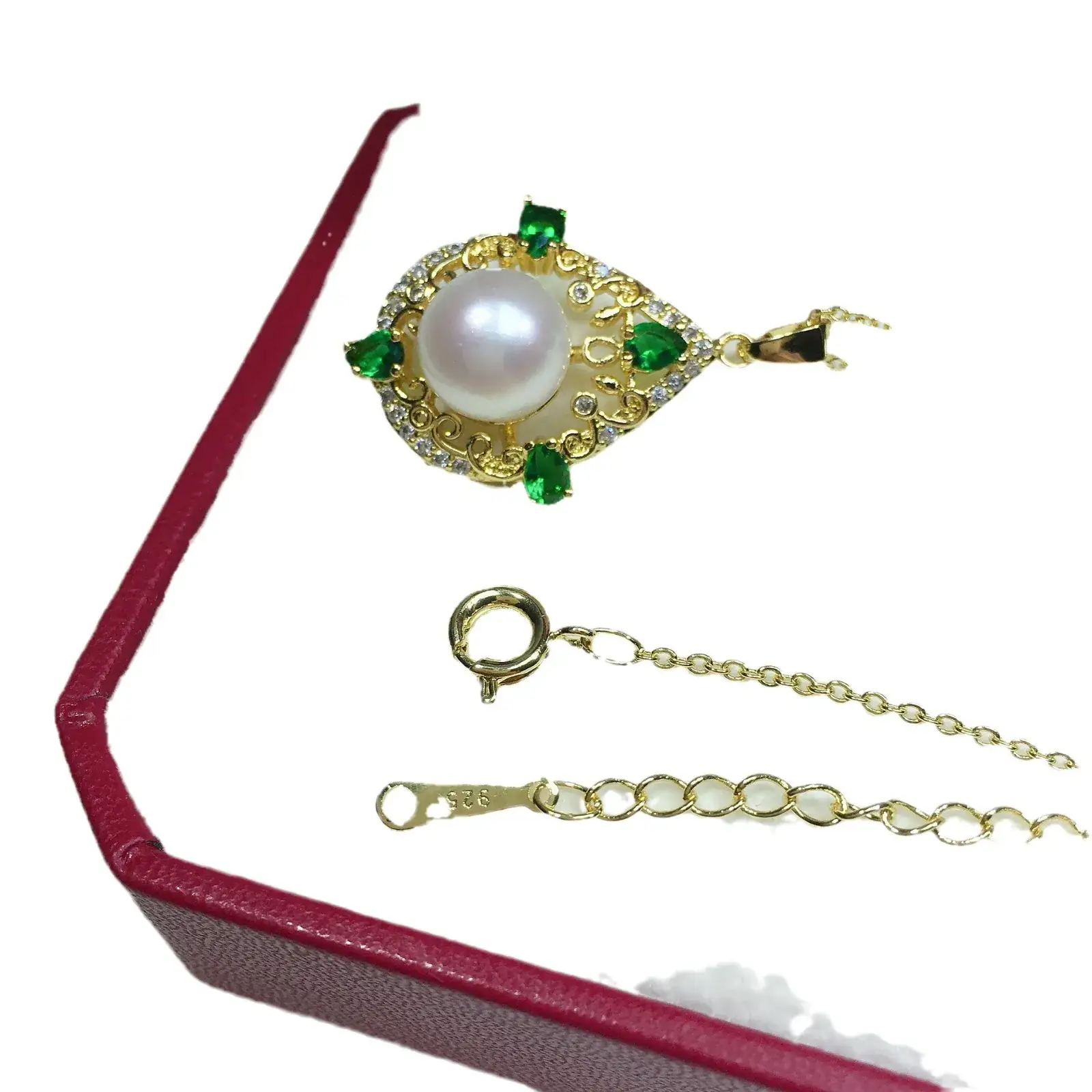 Vintage Pearl Pendant Necklace Real Gold Color-Preserving - Image 6