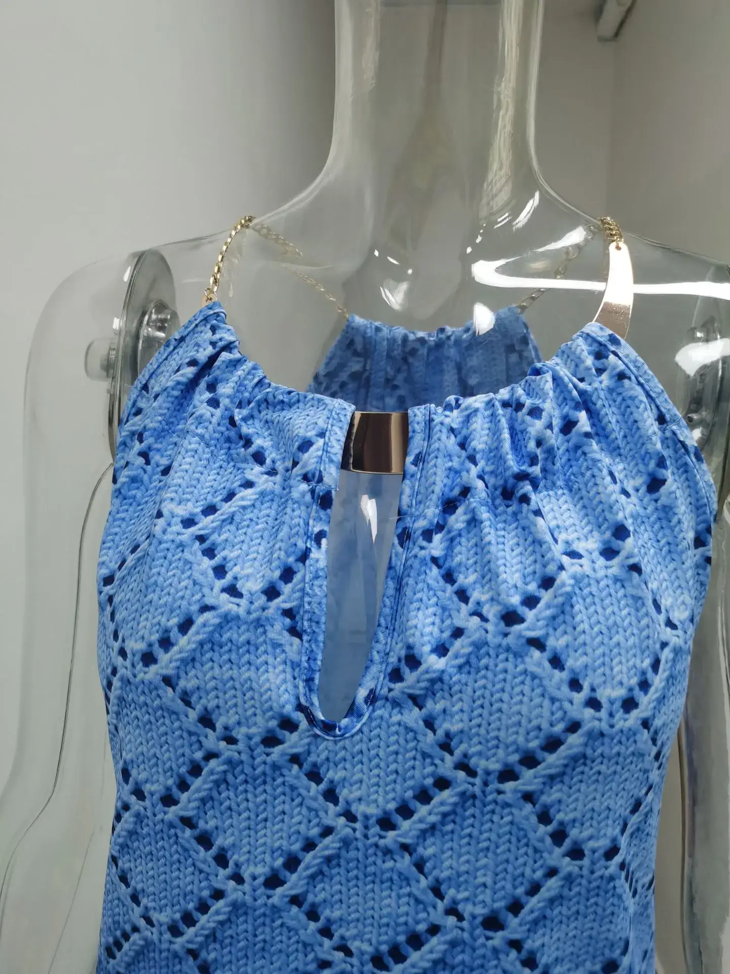 2025 Halter Ramie Dress Women French Style - Image 5