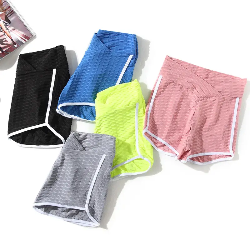 Black Jacquard Anti-Penetration Hip Tight Bubble Pants - Image 6