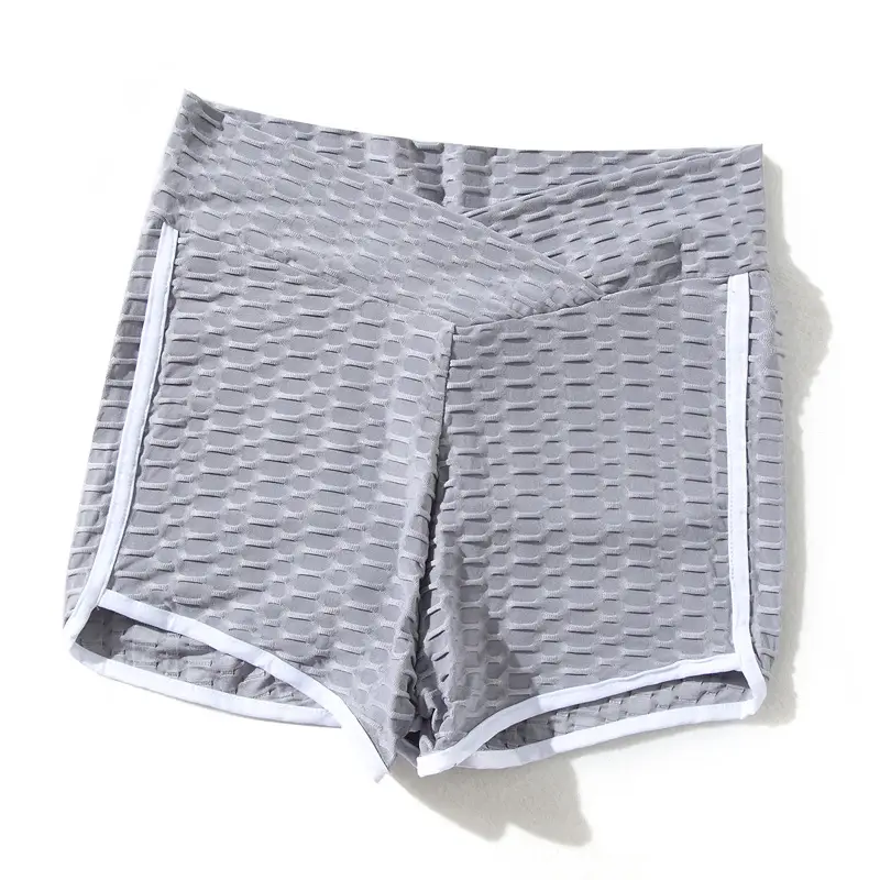 Black Jacquard Anti-Penetration Hip Tight Bubble Pants - Image 9