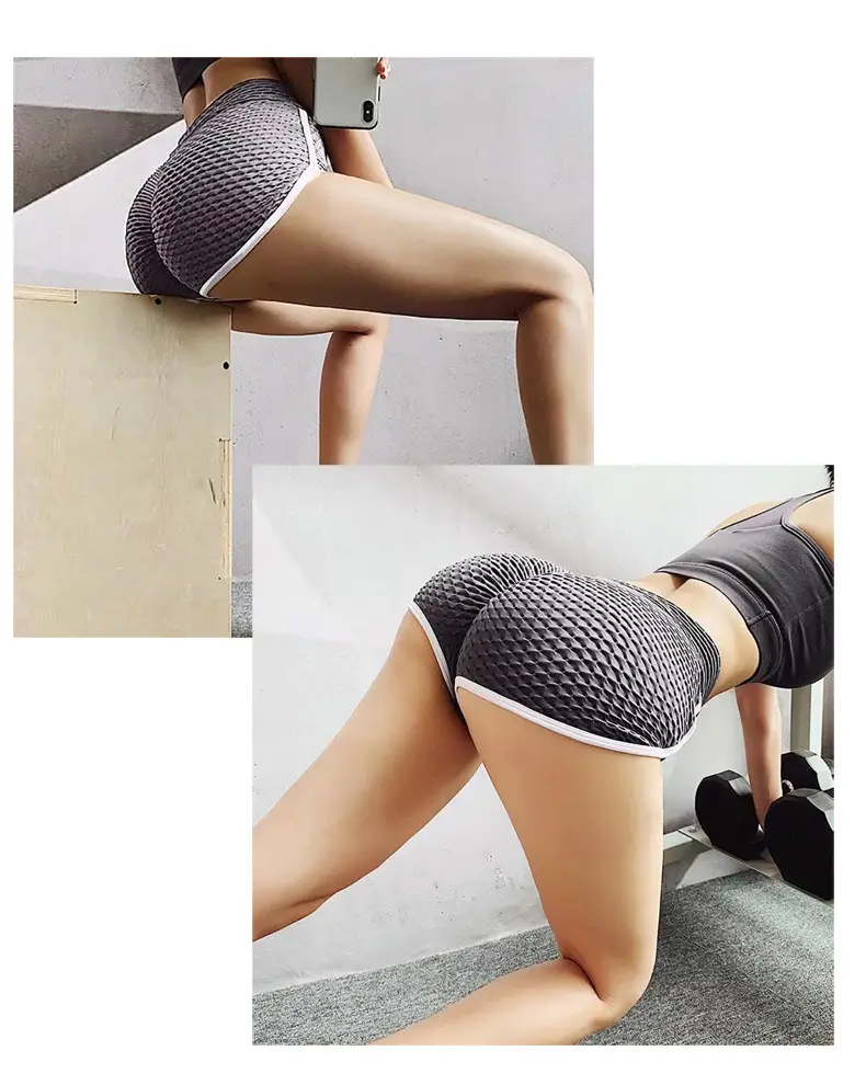 Black Jacquard Anti-Penetration Hip Tight Bubble Pants — feature 39