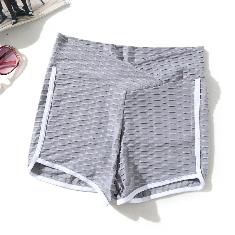 Black Jacquard Anti-Penetration Hip Tight Bubble Pants - Image 2