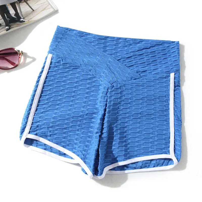 Black Jacquard Anti-Penetration Hip Tight Bubble Pants - Image 3