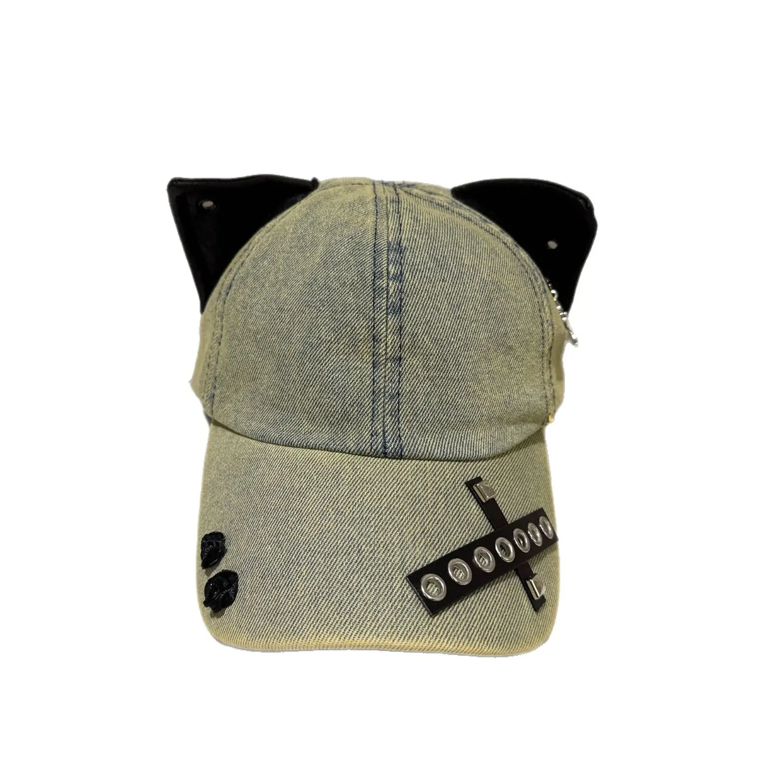 Japanese Retro Cat Ear Baseball Cap for Women - Image 5