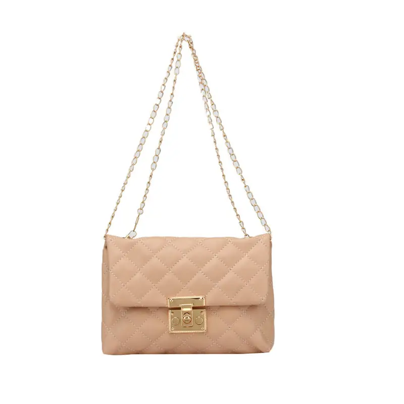 Black Quilted Diamond Embroidered Shoulder Bag - Image 7
