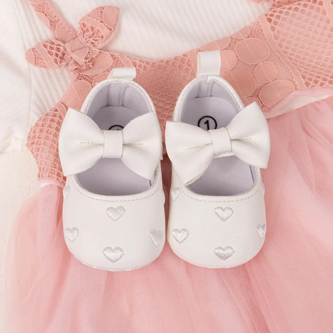 Wholesale Cross-Border Supply Baby Shoes 0-1 Year Old Female Baby Princess Shoes Soft Sole Non-Slip Toddler Shoes Baby Shoes - Image 8