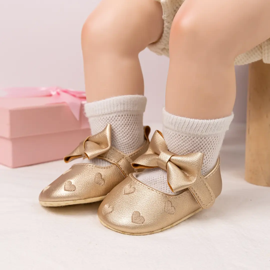 Wholesale Cross-Border Supply Baby Shoes 0-1 Year Old Female Baby Princess Shoes Soft Sole Non-Slip Toddler Shoes Baby Shoes — feature 14