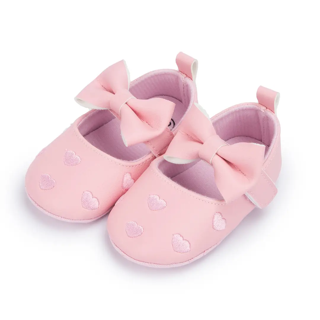 Wholesale Cross-Border Supply Baby Shoes 0-1 Year Old Female Baby Princess Shoes Soft Sole Non-Slip Toddler Shoes Baby Shoes - Image 3
