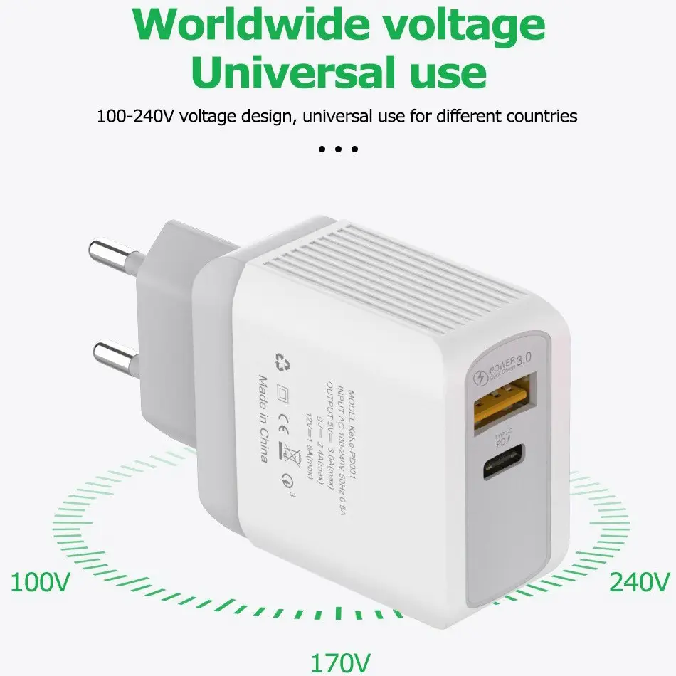 QC3.0 Fast Charging Phone Charger with 20W Output - Image 5
