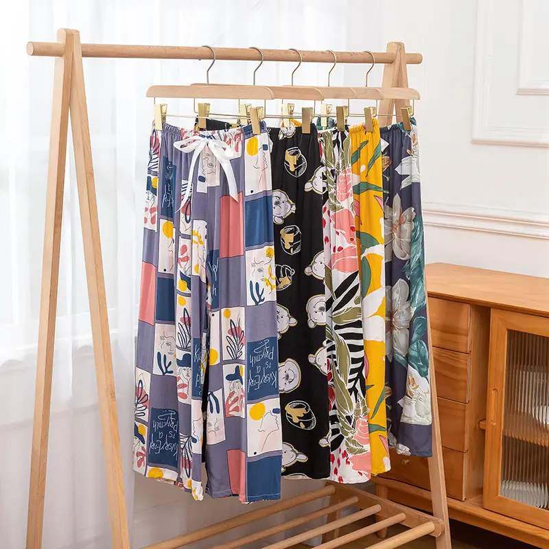 Summer Cotton Wide Leg Pants Loose Fit Plus Size - Image 4