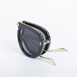 New Women Sunglasses Chain Personalized Round Frame Wholesale Korean Style — feature 43