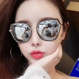 New Women Sunglasses Chain Personalized Round Frame Wholesale Korean Style — feature 46