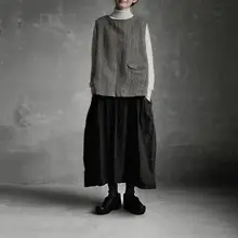 Japanese Style Loose Wide Leg Pants with V-Neck Top — feature 16