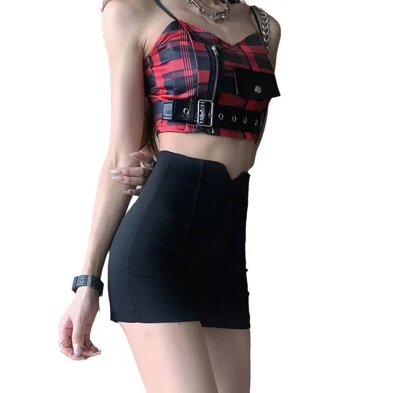Sweet Spicy Red Vest Suspenders Top for Girls - Image 6