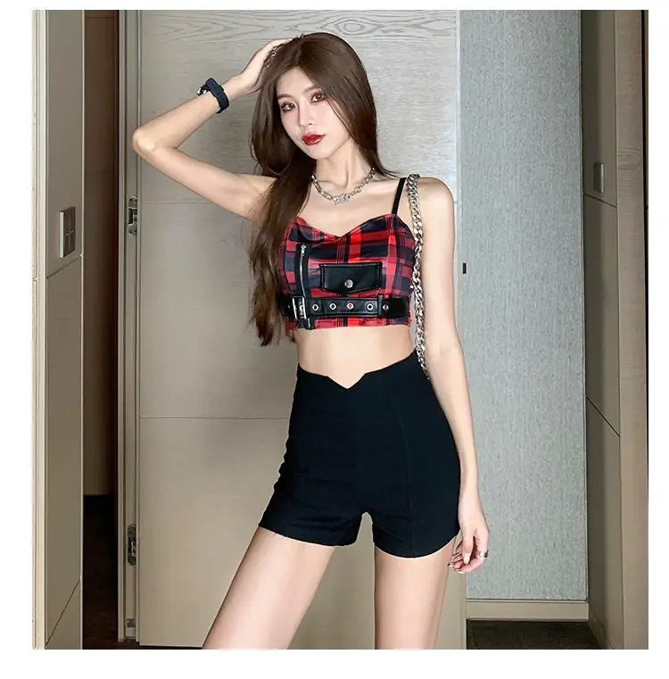 Sweet Spicy Red Vest Suspenders Top for Girls — feature 10