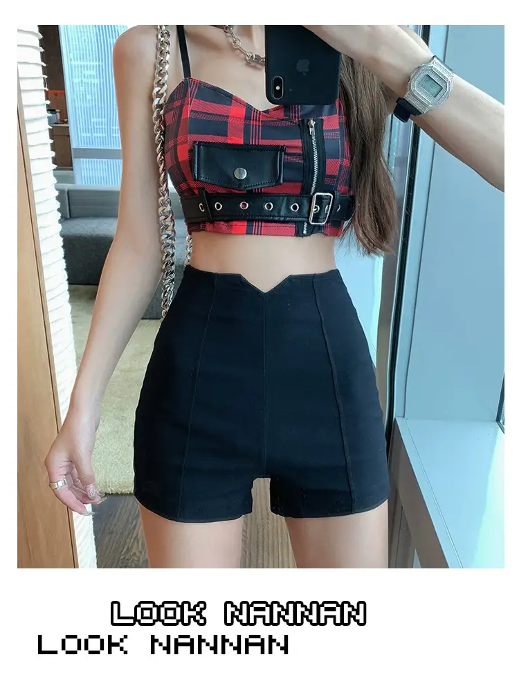 Sweet Spicy Red Vest Suspenders Top for Girls — feature 11