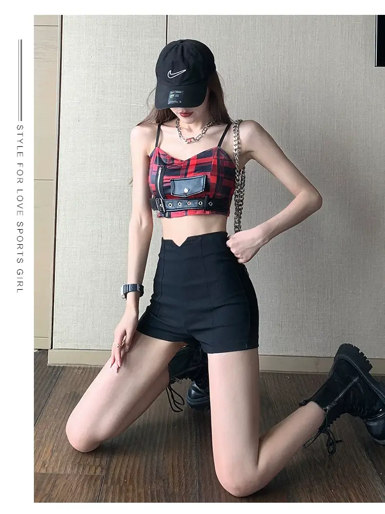 Sweet Spicy Red Vest Suspenders Top for Girls — feature 14