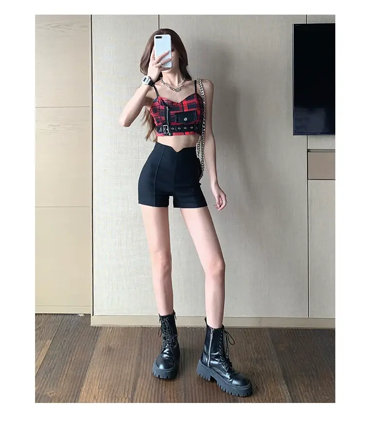 Sweet Spicy Red Vest Suspenders Top for Girls — feature 18