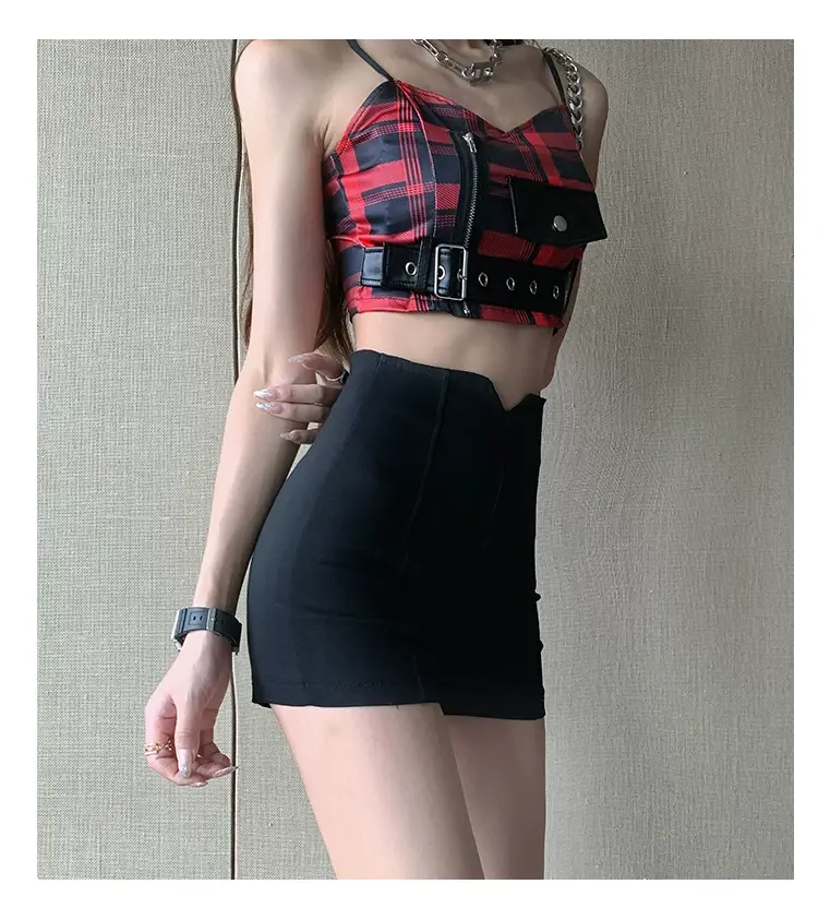 Sweet Spicy Red Vest Suspenders Top for Girls — feature 19