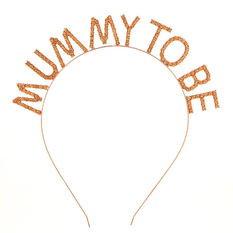 Golden Glitter Mummy Mom Hairband for Expectant Mothers - Image 16