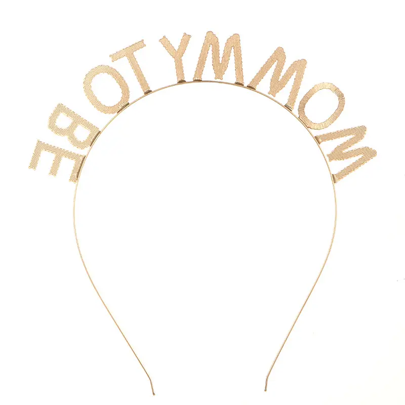 Golden Glitter Mummy Mom Hairband for Expectant Mothers — feature 12