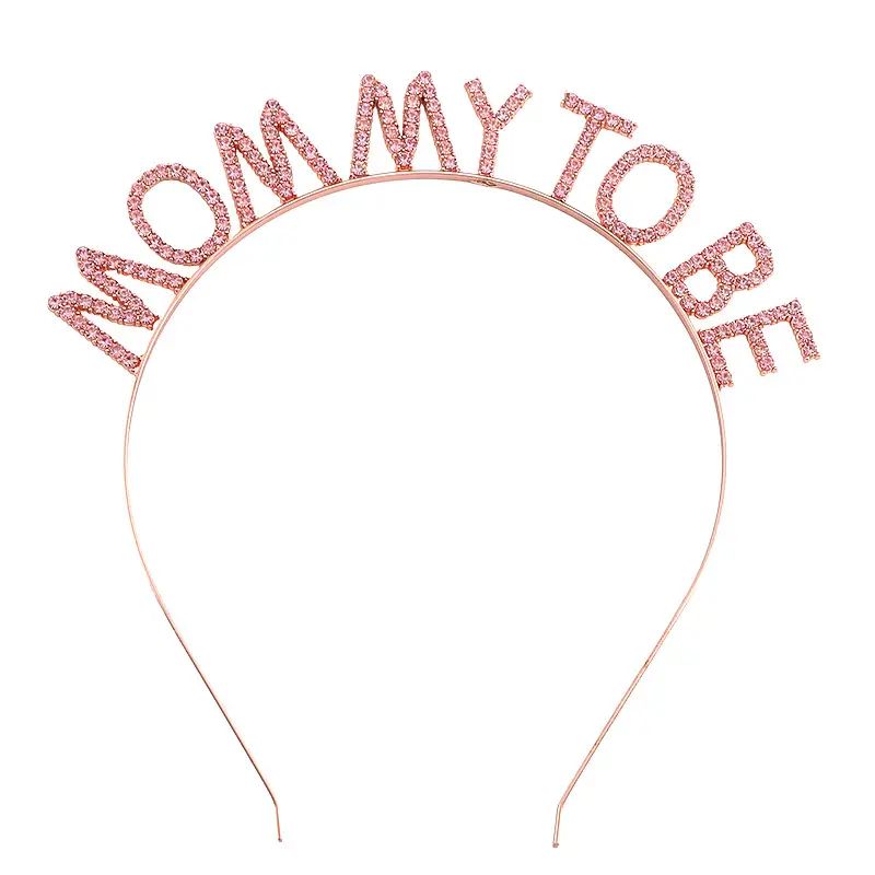 Golden Glitter Mummy Mom Hairband for Expectant Mothers — feature 3