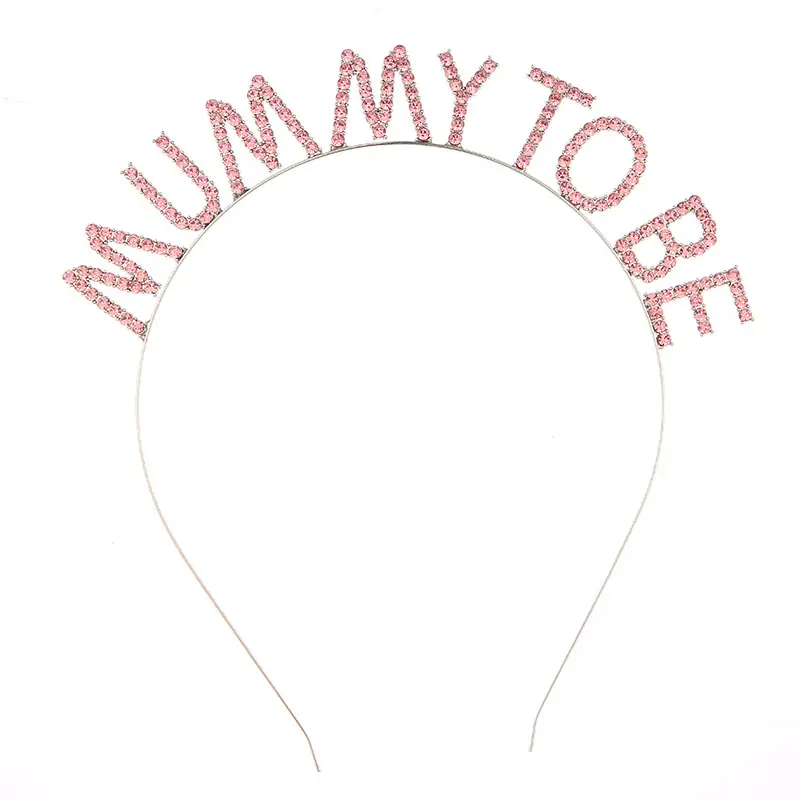 Golden Glitter Mummy Mom Hairband for Expectant Mothers - Image 5