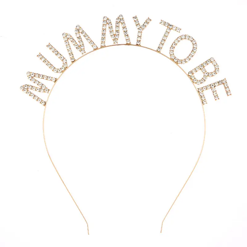 Golden Glitter Mummy Mom Hairband for Expectant Mothers - Image 6