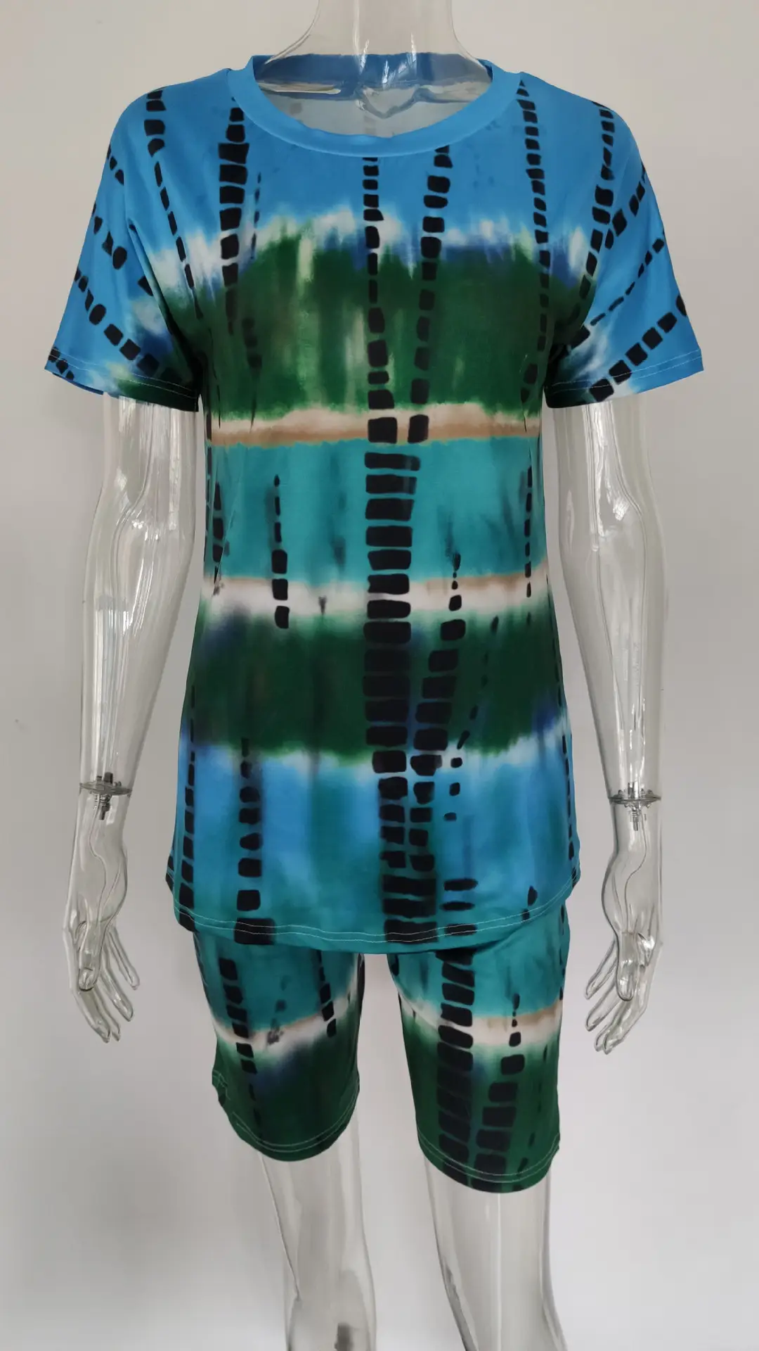 2025 Tie-Dye Women Shorts Set Short Sleeve — feature 8