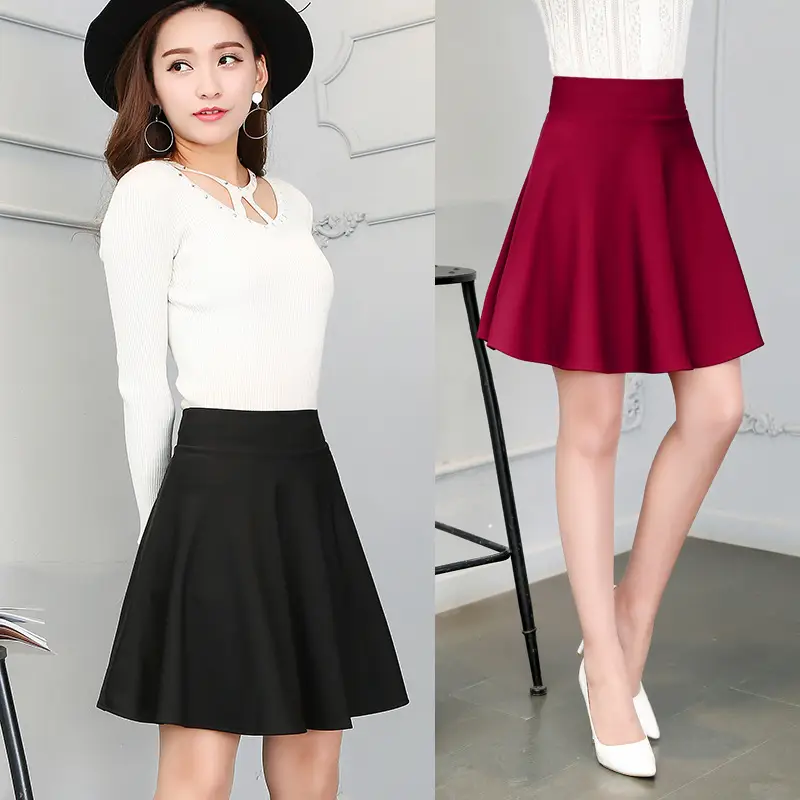 Maroon Square Dance Skirt Anti-Dancing Sailor Dance 45