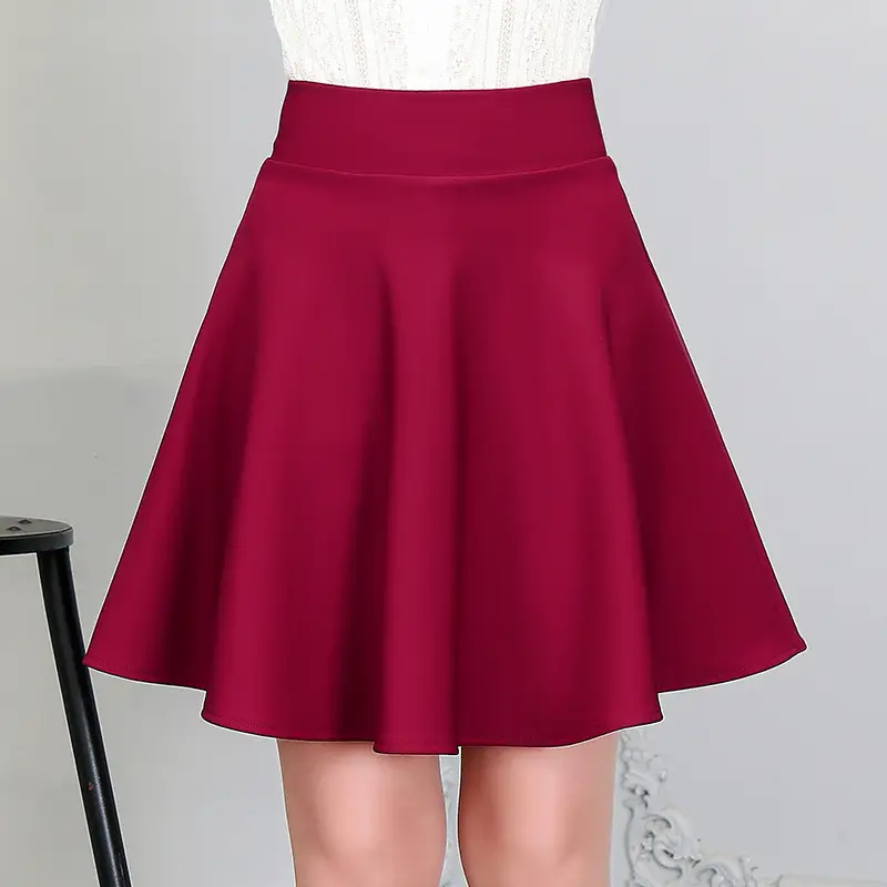 Maroon Square Dance Skirt Anti-Dancing Sailor Dance 45