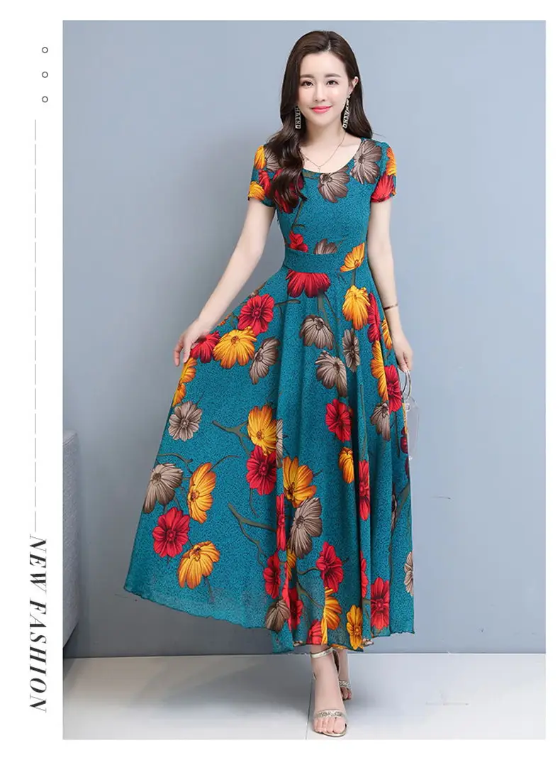 Plus Size Floral Gown Dress for Women 2023 — feature 10