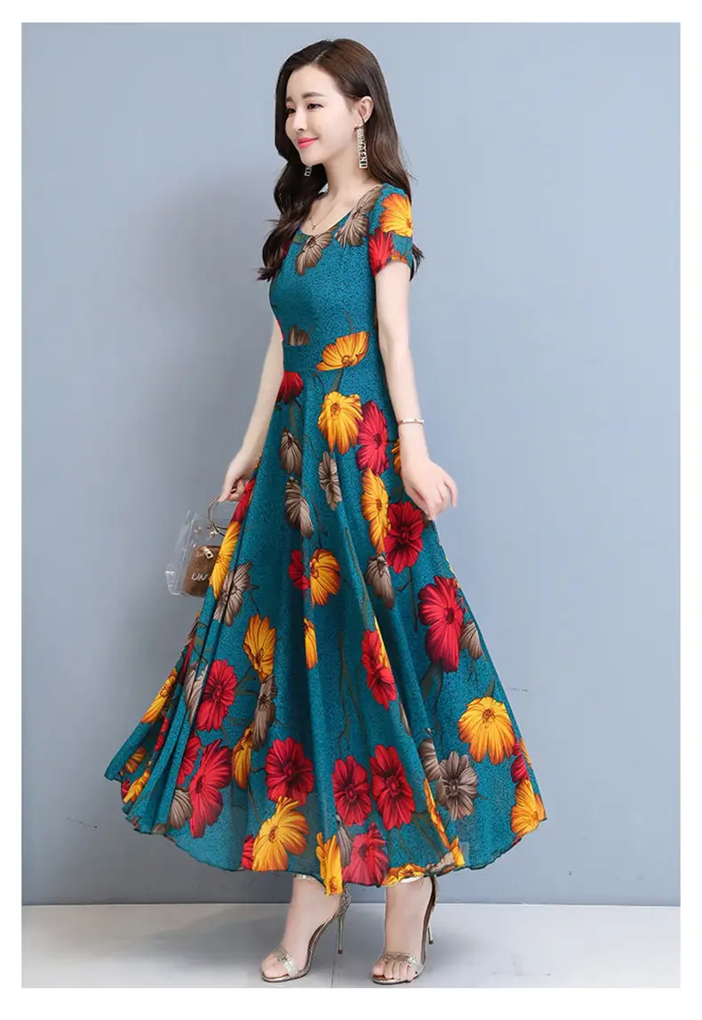 Plus Size Floral Gown Dress for Women 2023 — feature 12