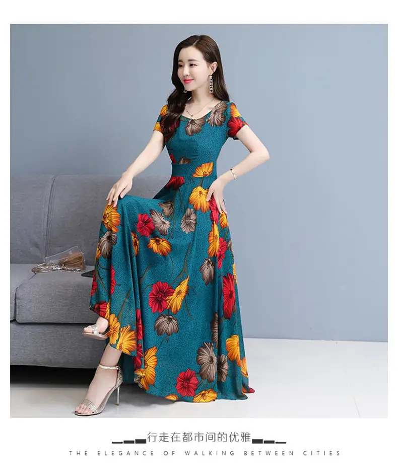 Plus Size Floral Gown Dress for Women 2023 — feature 13