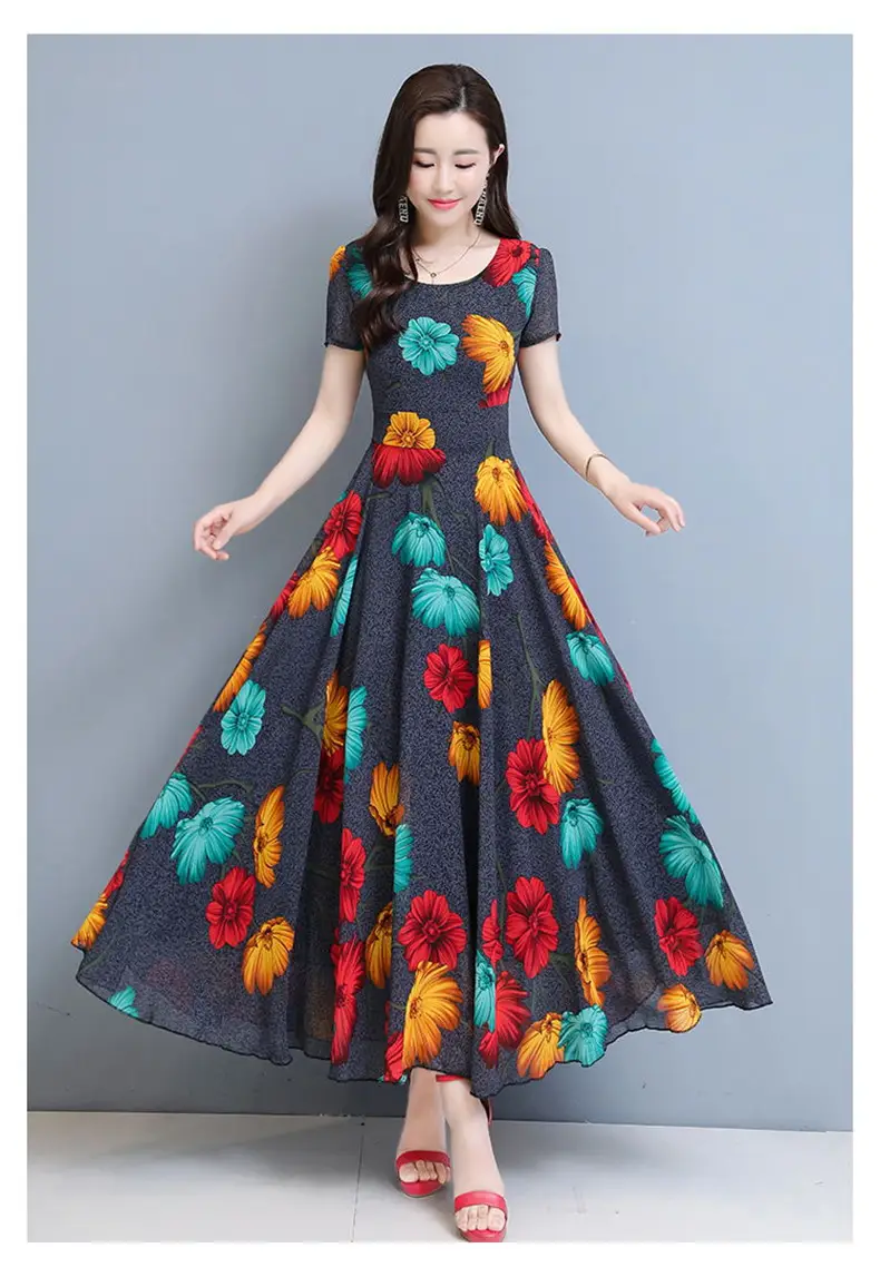 Plus Size Floral Gown Dress for Women 2023 — feature 14