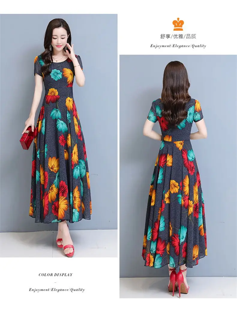 Plus Size Floral Gown Dress for Women 2023 — feature 15