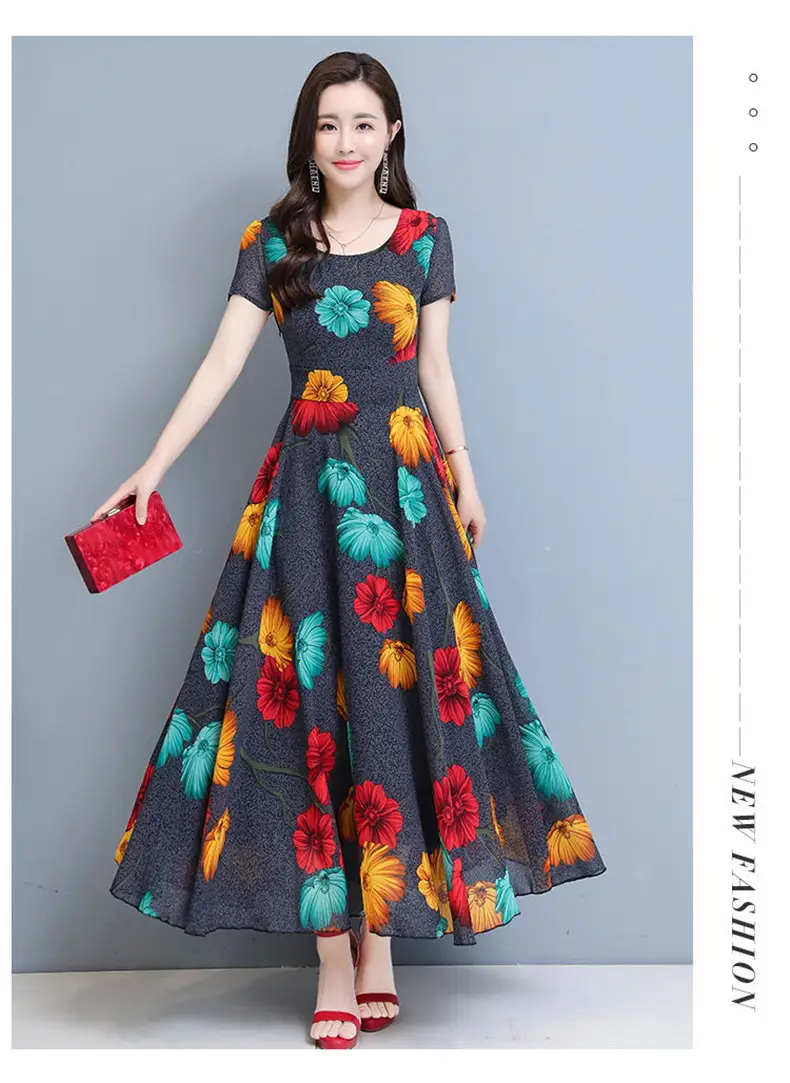 Plus Size Floral Gown Dress for Women 2023 — feature 16