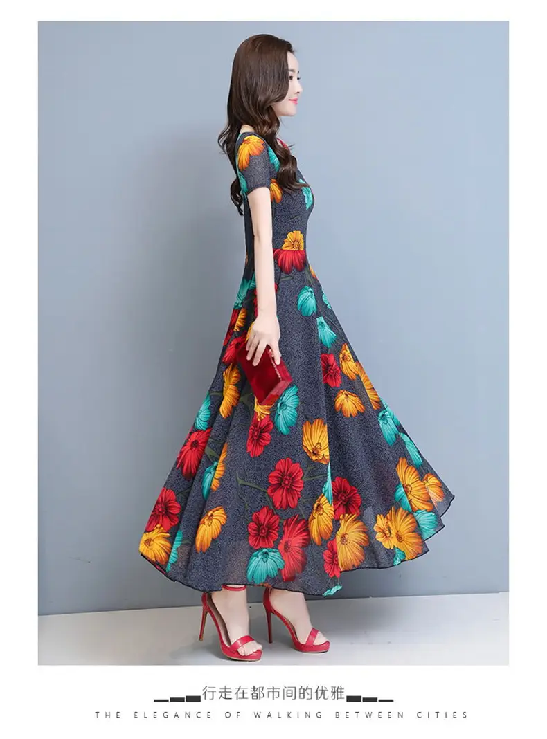 Plus Size Floral Gown Dress for Women 2023 — feature 17