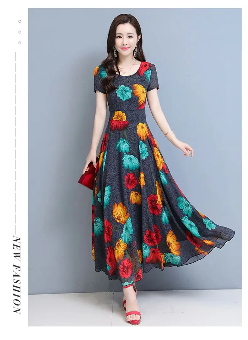 Plus Size Floral Gown Dress for Women 2023 — feature 18