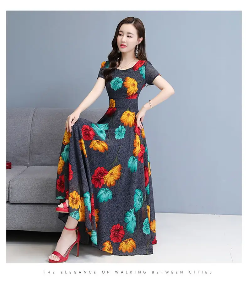 Plus Size Floral Gown Dress for Women 2023 — feature 19