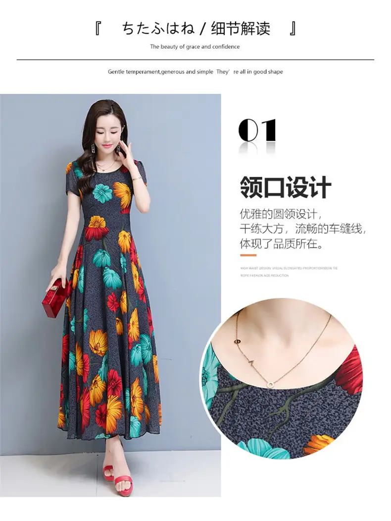 Plus Size Floral Gown Dress for Women 2023 — feature 2