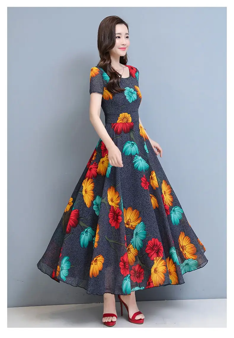 Plus Size Floral Gown Dress for Women 2023 — feature 20