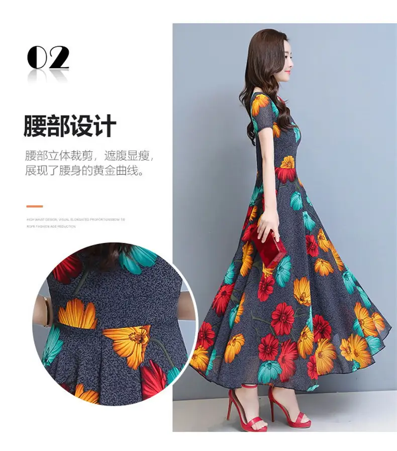 Plus Size Floral Gown Dress for Women 2023 — feature 3
