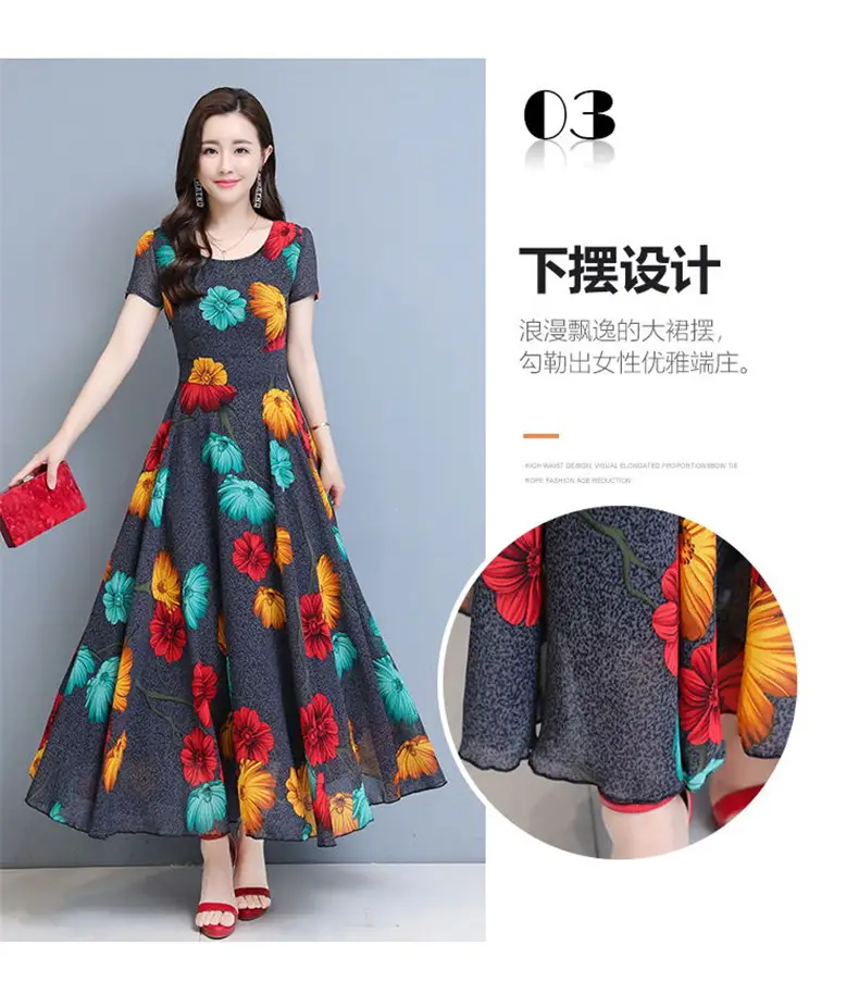Plus Size Floral Gown Dress for Women 2023 — feature 4