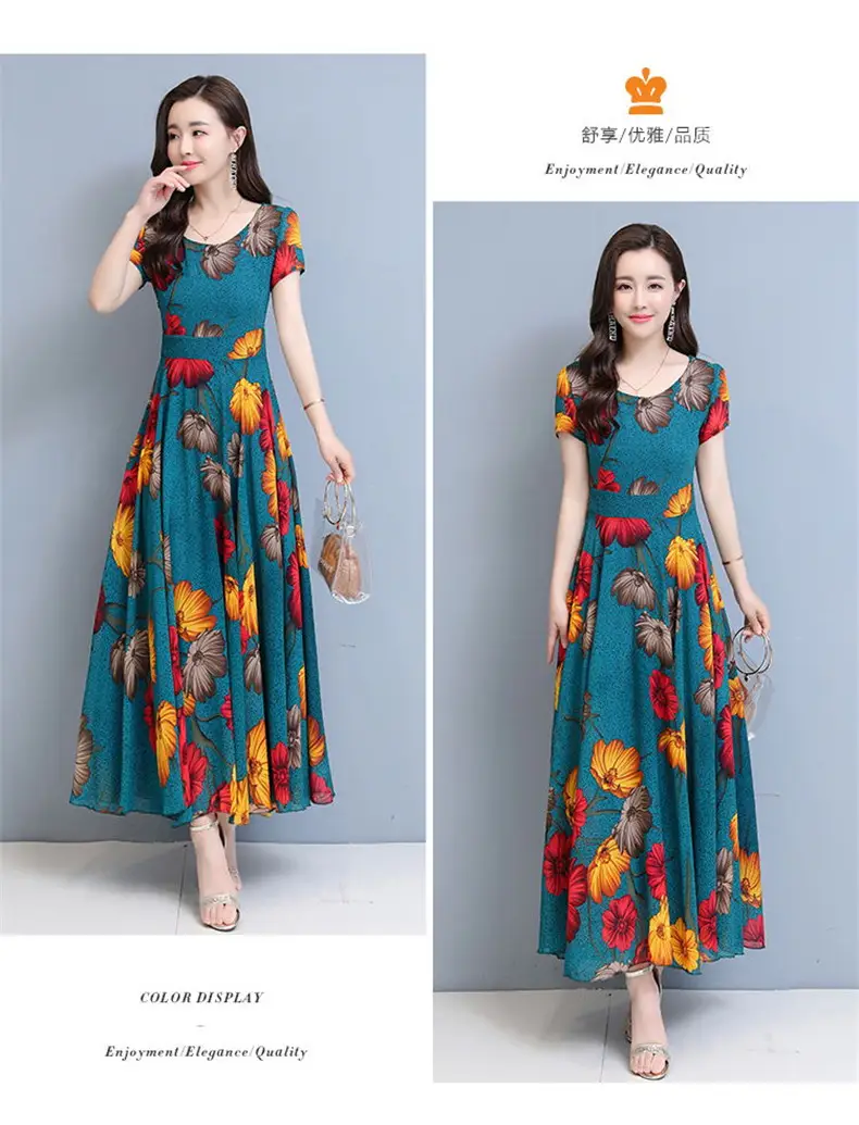 Plus Size Floral Gown Dress for Women 2023 — feature 7