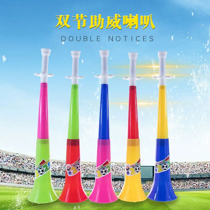 Double Horn Baby Training Horn Plastic Colorful - Image 3