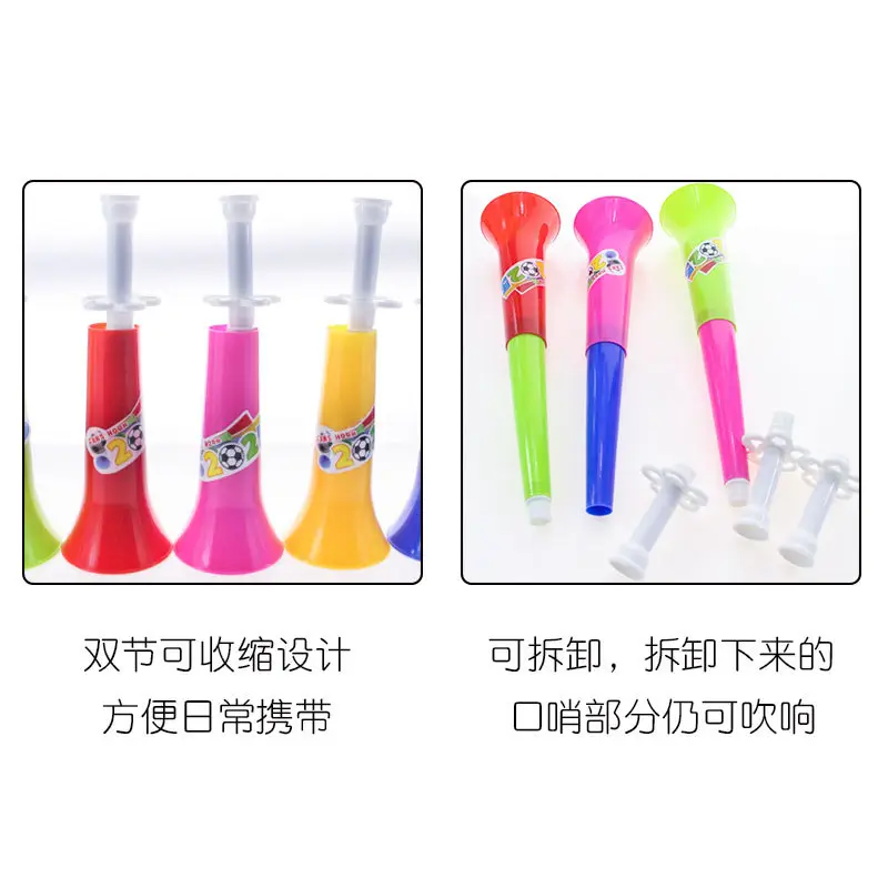 Double Horn Baby Training Horn Plastic Colorful - Image 4