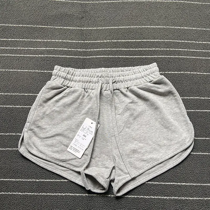 Women's Grey Elastic Waist Shorts Set of 4 - Image 4