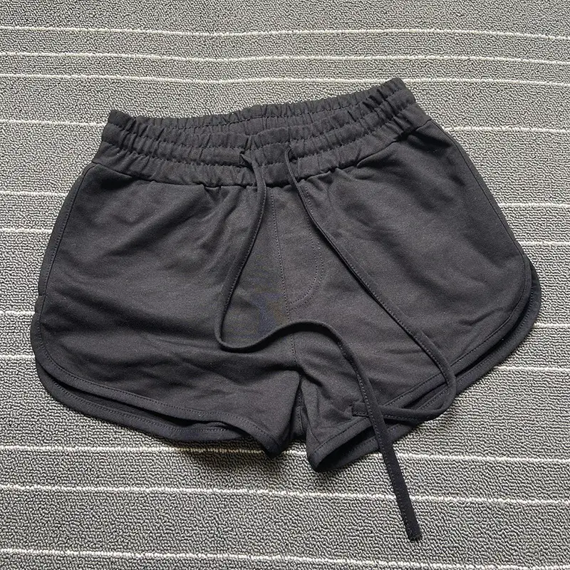 Women's Grey Elastic Waist Shorts Set of 4 - Image 3